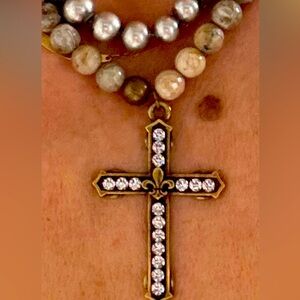 French Kande cross necklace form the chatelet collection circa 2018